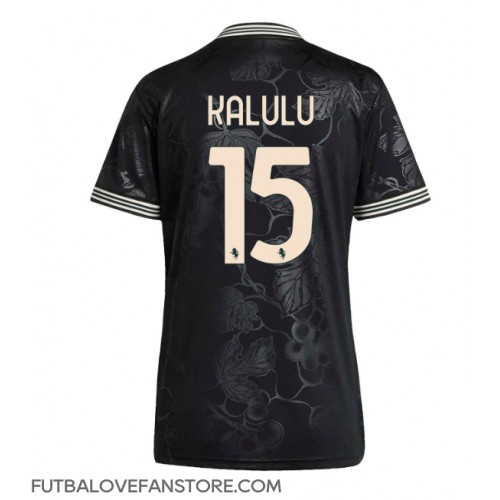 Juventus Pierre Kalulu #15 Tretí Ženy futbalový dres 2025-26 Krátky Rukáv Juventus Pierre Kalulu #15 Tretí Ženy futbalový dres 2025-26 Krátky Rukáv